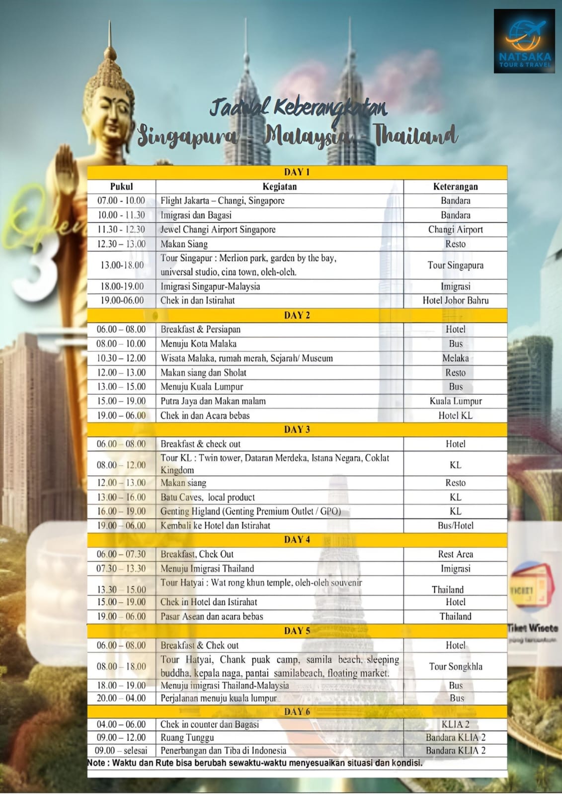 Promo Liburan ke Thailand